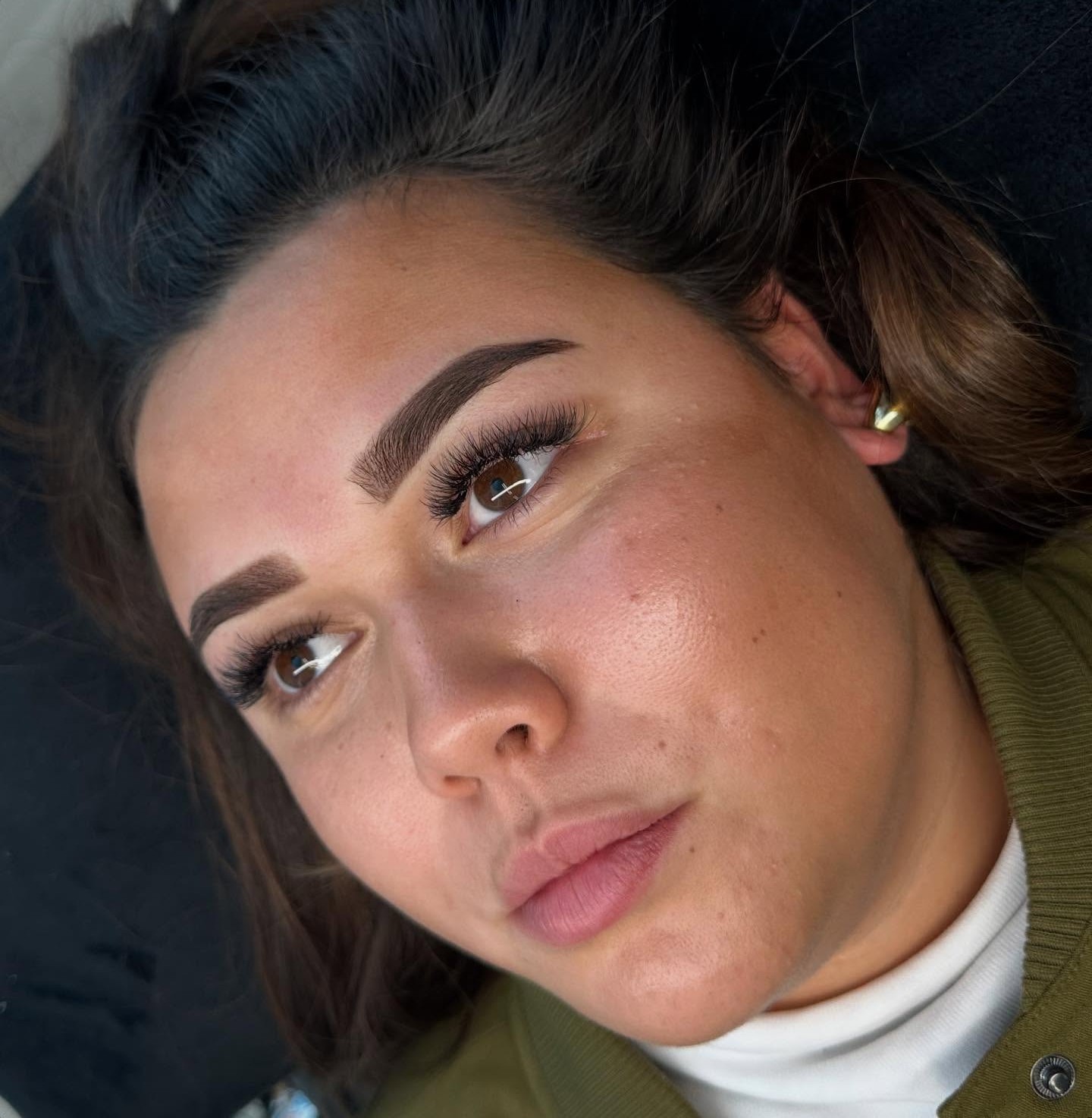 Powderbrows direct na de behandeling